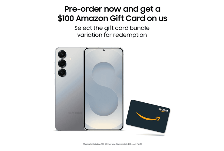 ah-real-deal:-amazon-offers-a-$100-gc-with-galaxy-s25-pre-order