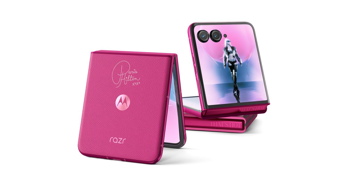 motorola-launching-razr+-(2024)-in-a-vibrant-pink-paris-hilton-edition-[gallery]