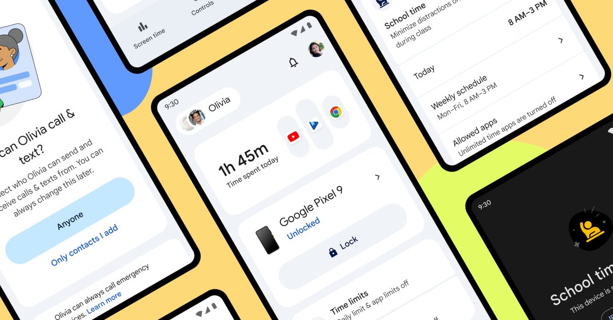 google-rolling-out-family-link-redesign,-school-time-for-kids’-android-phones,-more