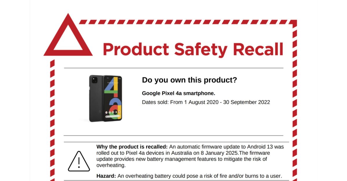 pixel-4a-battery-update-was-due-to-overheating-risk,-per-australian-‘recall’-notice