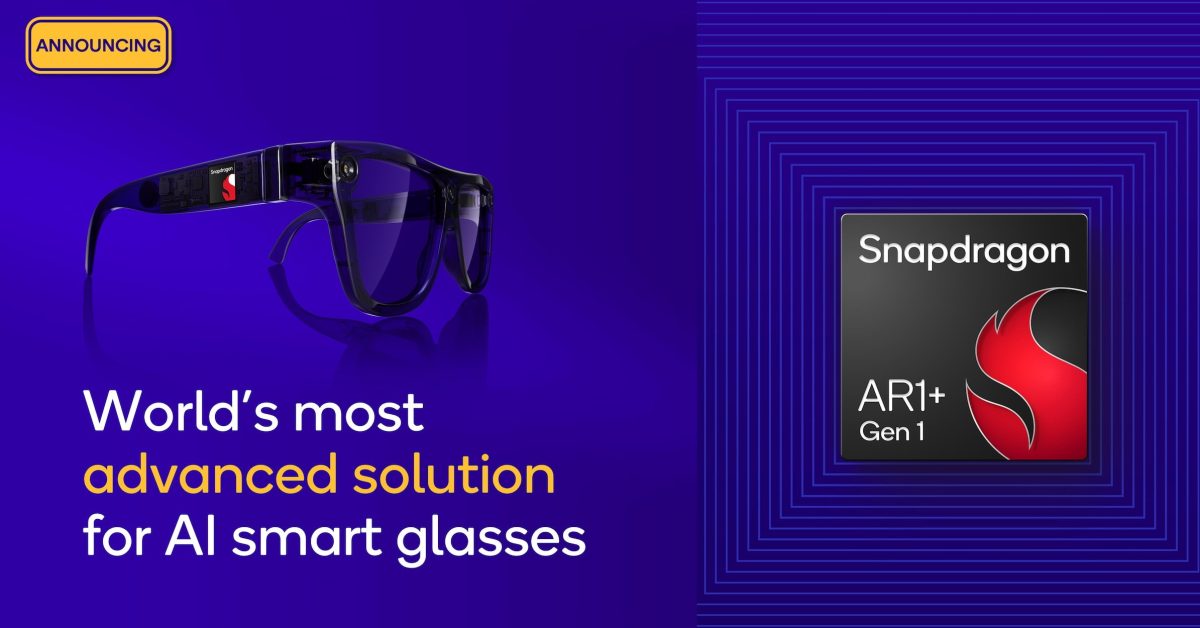 qualcomm-announces-smaller-snapdragon-ar1+-gen-1-chip-for-smart-glasses